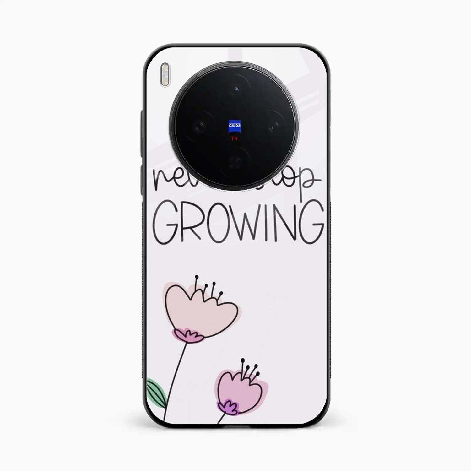 Never Stop Growing Glossy Metal Case Cover For Vivo X300 5G