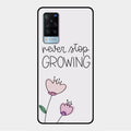Never Stop Growing Glossy Metal Case Cover For Vivo X60 5G