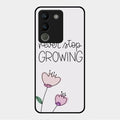 Never Stop Growing Glossy Metal Case Cover For Vivo Y200 5G