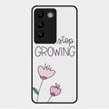 Never Stop Growing Glossy Metal Case Cover For Vivo Y200E 5G