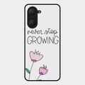 Never Stop Growing Glossy Metal Case Cover For Vivo Y28E 5G