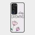 Never Stop Growing Glossy Metal Case Cover For Vivo Y29 5G