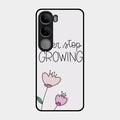 Never Stop Growing Glossy Metal Case Cover For Vivo Y300 5G