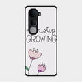 Never Stop Growing Glossy Metal Case Cover For Vivo Y400 Pro 5G