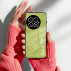 Customized luxury Mint Green leaves Glossy Metal Case Cover For OnePlus - ShopOnCliQ