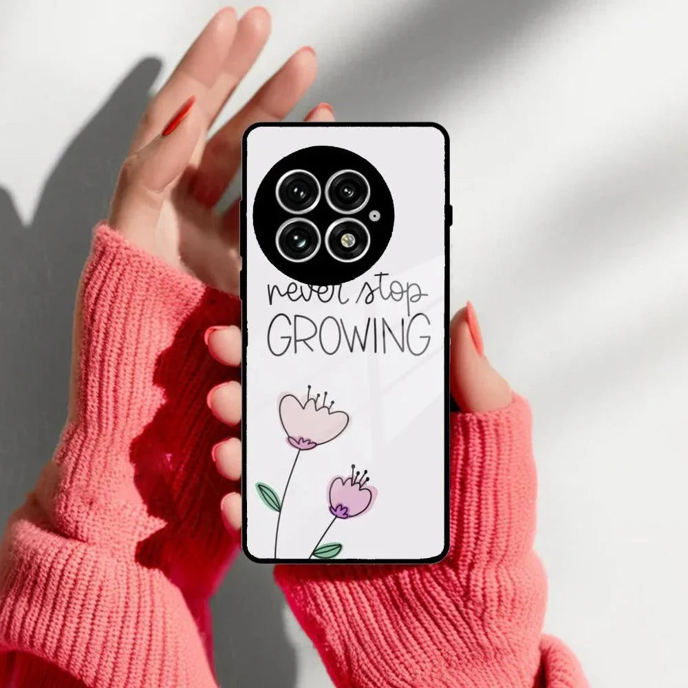 Never Stop Growing Glossy Metal Case Cover For OnePlus - ShopOnCliQ