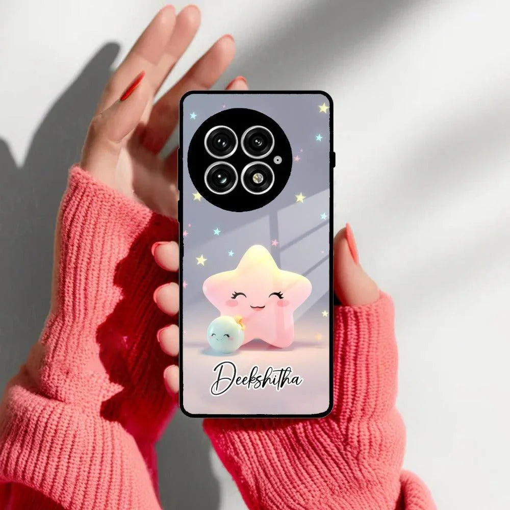 Pink Star Glossy Metal Case Cover For OnePlus - ShopOnCliQ