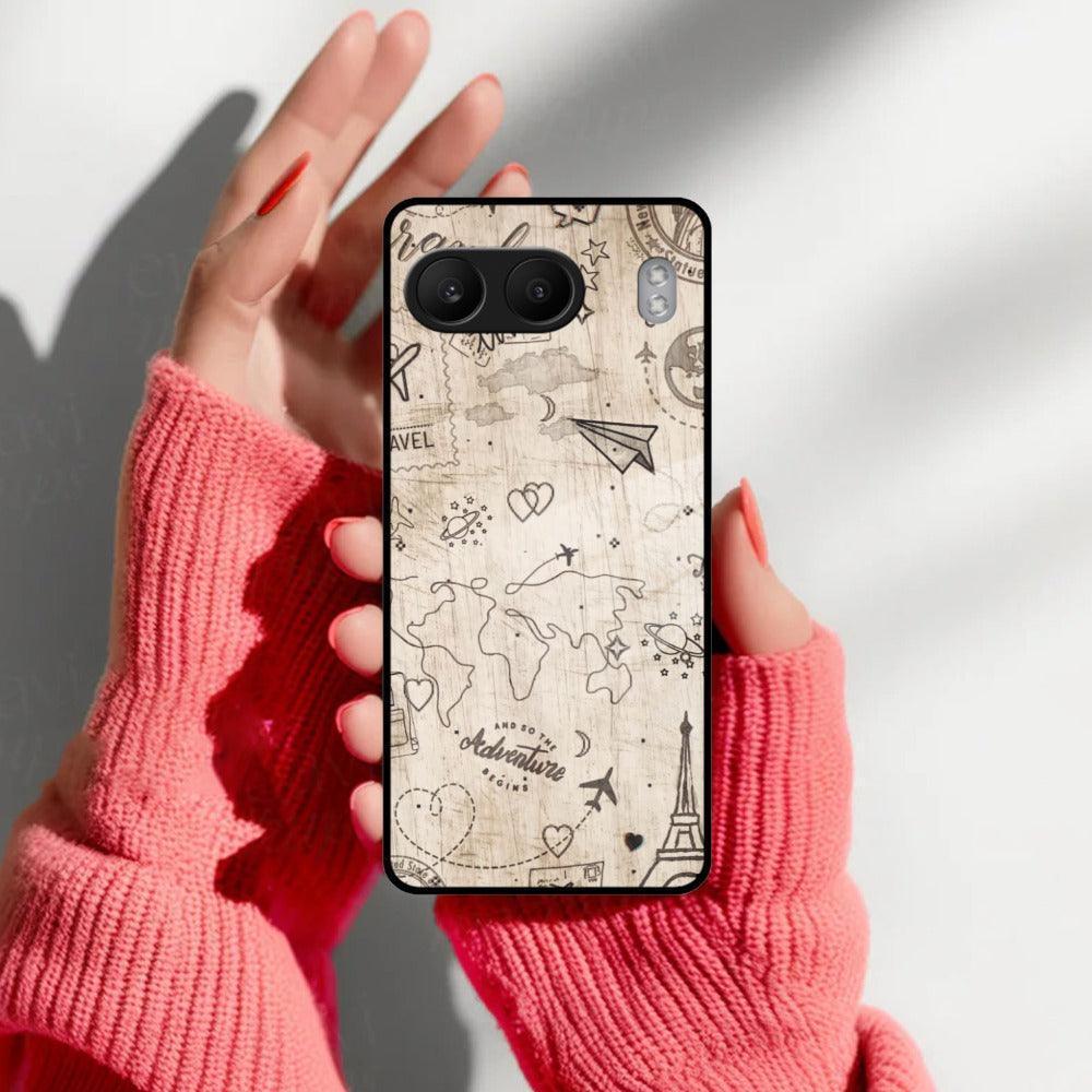 Map Mania Glass Case Cover For OnePlus - ShopOnCliQ