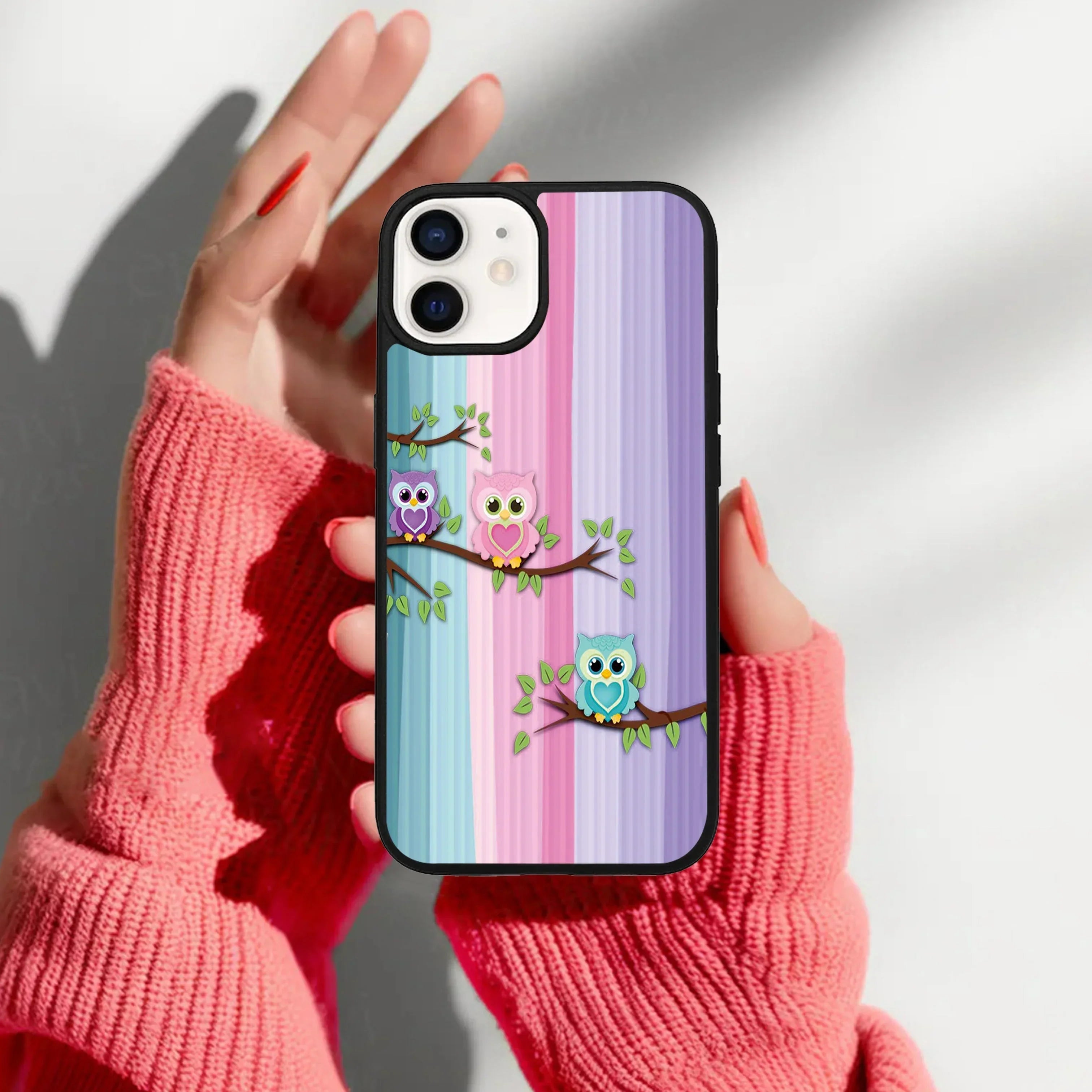 Owl Glossy Metal Case Cover For iPhone - ShopOnCliQ