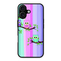 Owl Glossy Metal Case Cover For iPhone 16 Plus