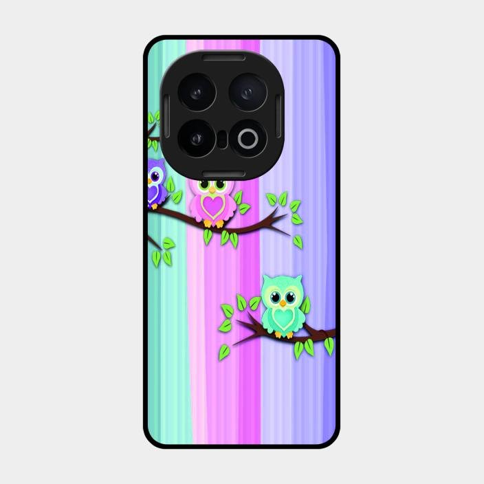 Owl Glossy Metal Case Cover For Iqoo 13 5G