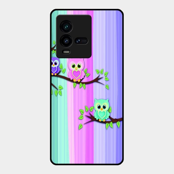 Owl Glossy Metal Case Cover For Iqoo 9T 5G