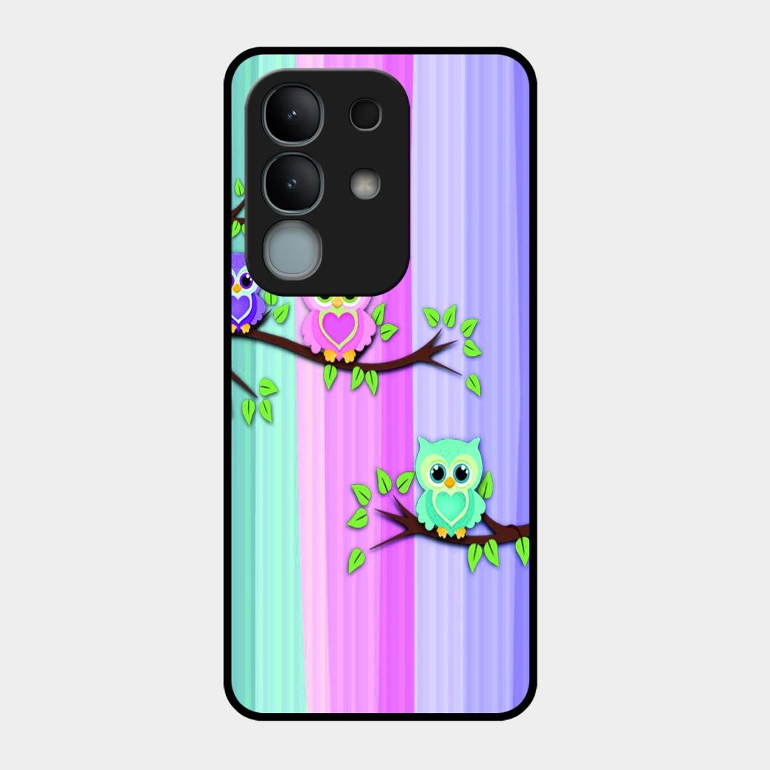 Owl Glossy Metal Case Cover For iQOO Z10x 5G
