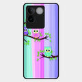 Owl Glossy Metal Case Cover For Iqoo Z7 Pro 5G