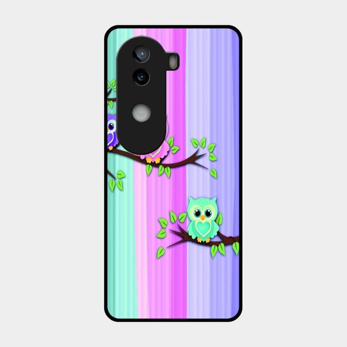 Owl Glossy Metal Case Cover For Iqoo Z9S 5G