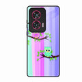 Owl Glossy Metal Case Cover For Motorola Edge 50 Fusion 5G