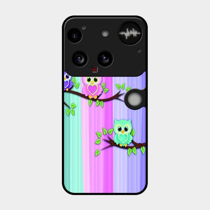 Owl Glossy Metal Case Cover For Nothing Phone 3 5G
