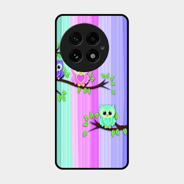 Owl Glossy Metal Case Cover For Oneplus 13 5G