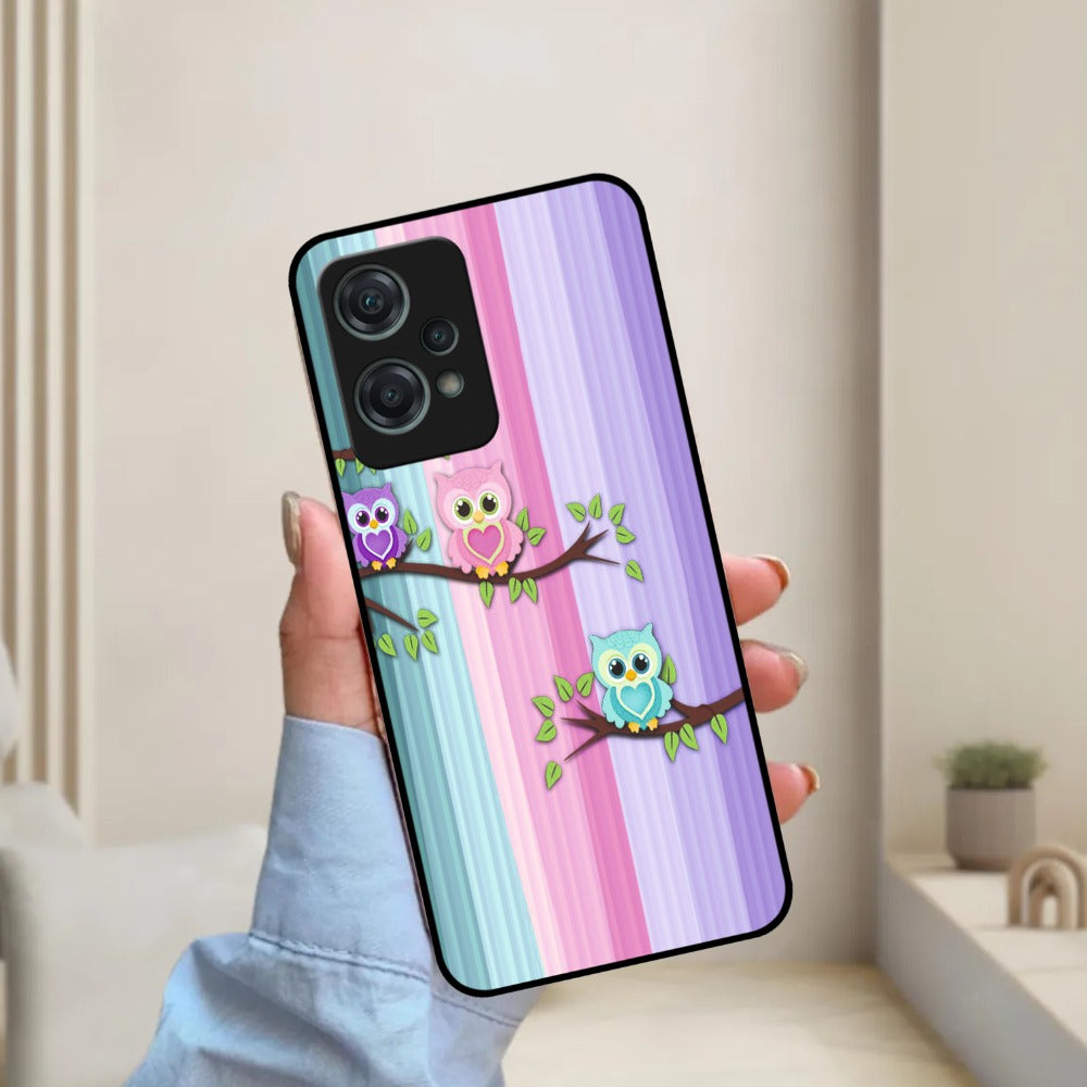 Owl Glossy Metal Case Cover For OnePlus