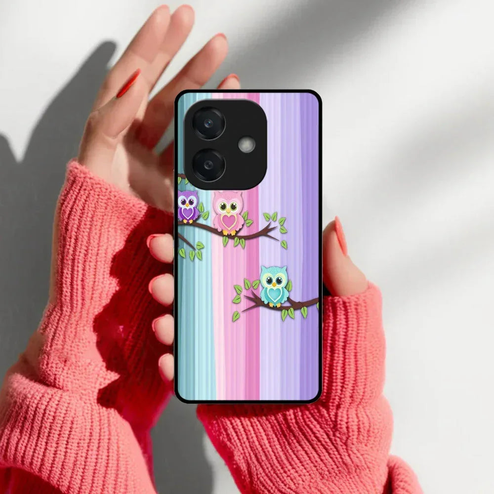 Owl Glossy Metal Case Cover For Oppo - ShopOnCliQ