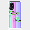 Owl Glossy Metal Case Cover For Oppo A58