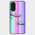 Owl Glossy Metal Case Cover For Oppo A78 5G