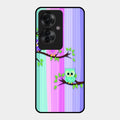 Owl Glossy Metal Case Cover For Oppo F25 Pro 5G