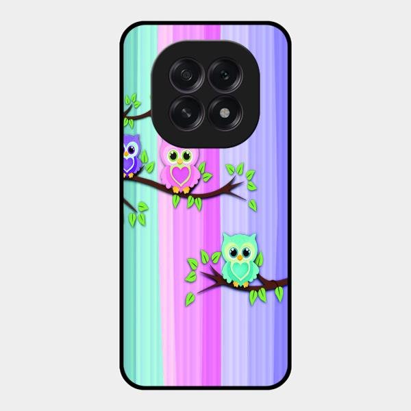 Owl Glossy Metal Case Cover For Oppo F29 5G