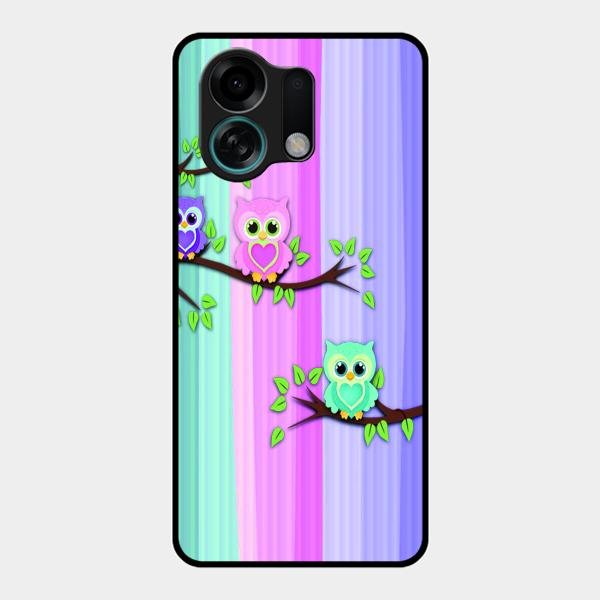 Owl Glossy Metal Case Cover For Oppo K13 Turbo 5G
