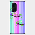 Owl Glossy Metal Case Cover For Oppo Reno 8T 5G
