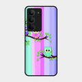 Owl Glossy Metal Case Cover For Realme 14X 5G