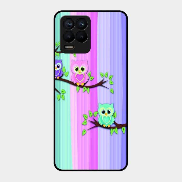Owl Glossy Metal Case Cover For Realme 8 Pro