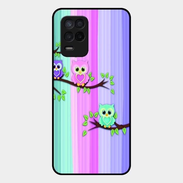 Owl Glossy Metal Case Cover For Realme 9 5G
