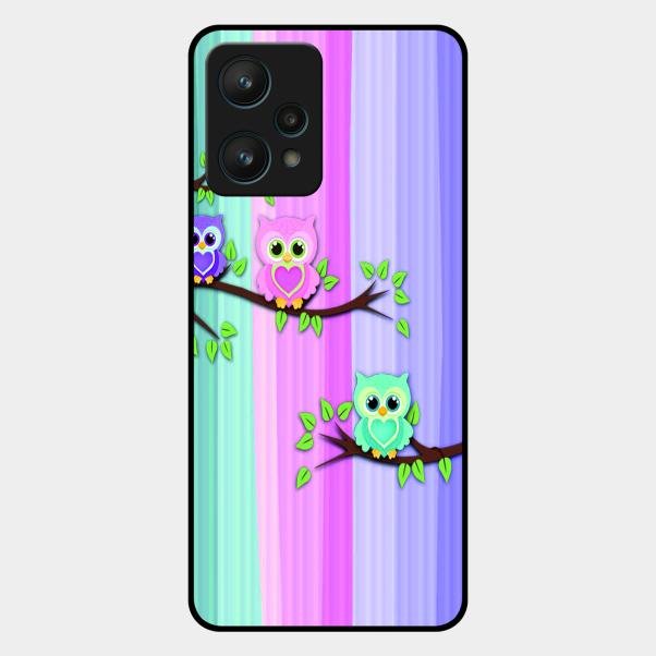 Owl Glossy Metal Case Cover For Realme 9 Pro 5G