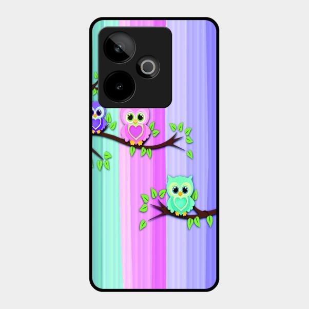 Owl Glossy Metal Case Cover For Realme Gt 7 5G