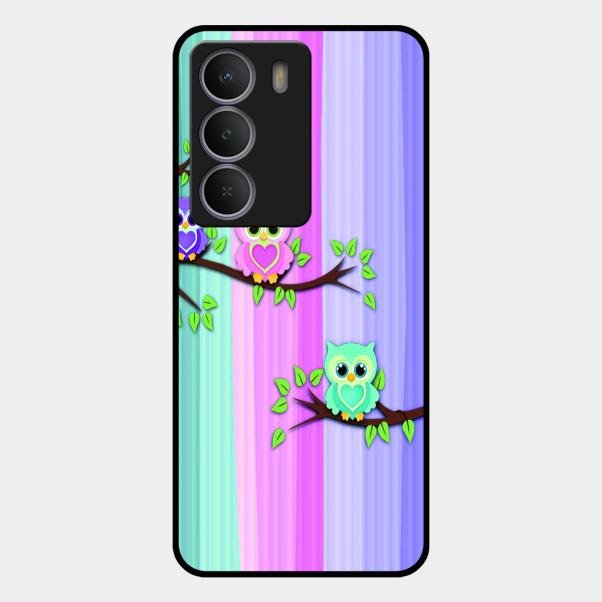 Owl Glossy Metal Case Cover For Realme P3 Lite 5G