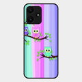 Owl Glossy Metal Case Cover For Redmi 12 5G