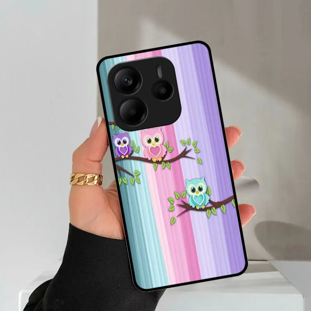 Owl Glossy Metal Case Cover For Redmi - ShopOnCliQ