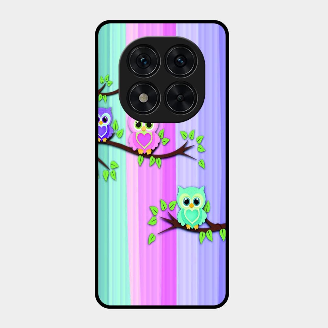 Owl Glossy Metal Case Cover For Redmi Note 15 Pro 5G