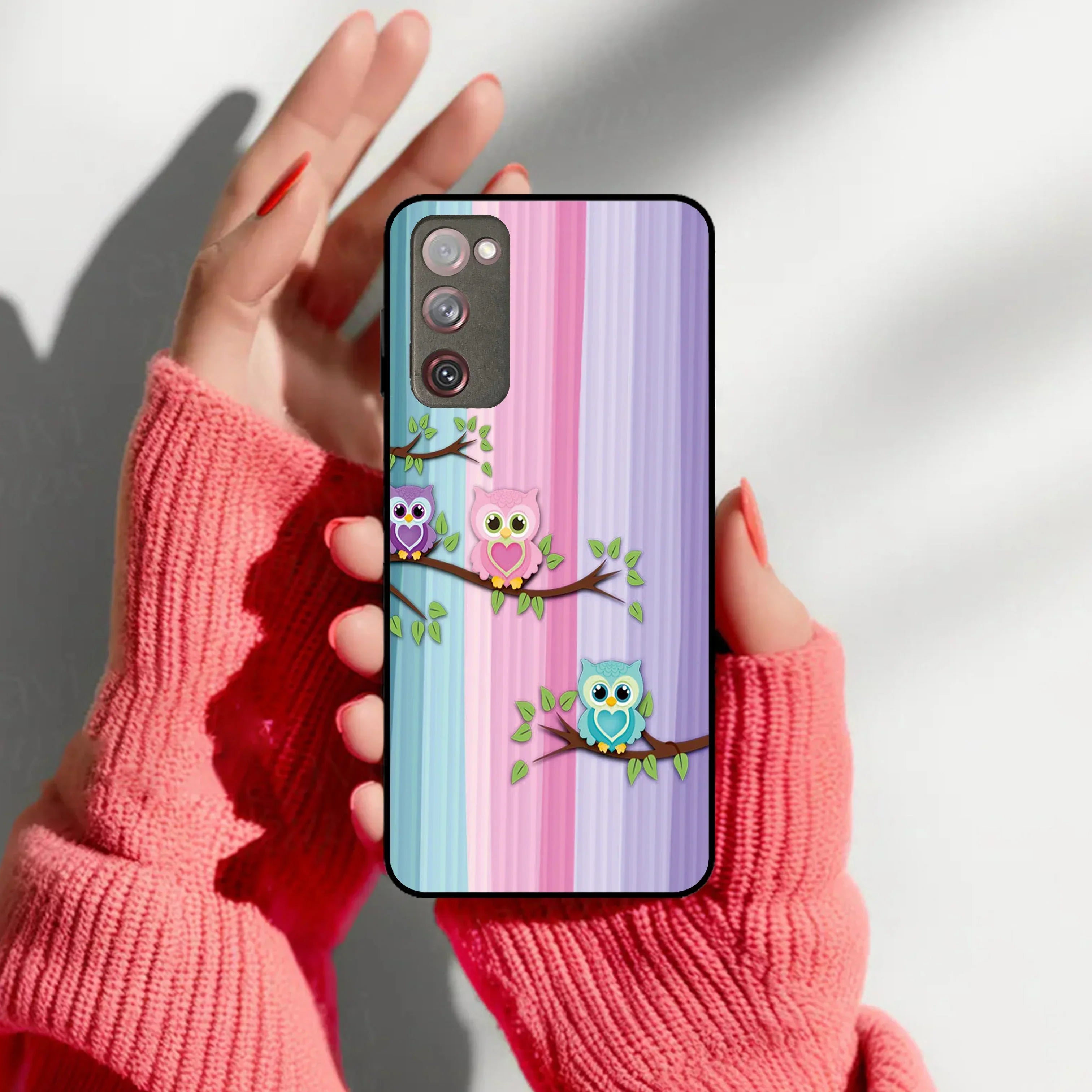 Owl Glossy Metal Case Cover For Samsung - ShopOnCliQ