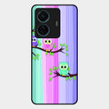Owl Glossy Metal Case Cover For Vivo T1 Pro 5G