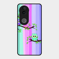 Owl Glossy Metal Case Cover For Vivo T4R 5G