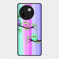 Owl Glossy Metal Case Cover For Vivo V30E 5G