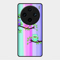 Owl Glossy Metal Case Cover For Vivo X100 Pro 5G