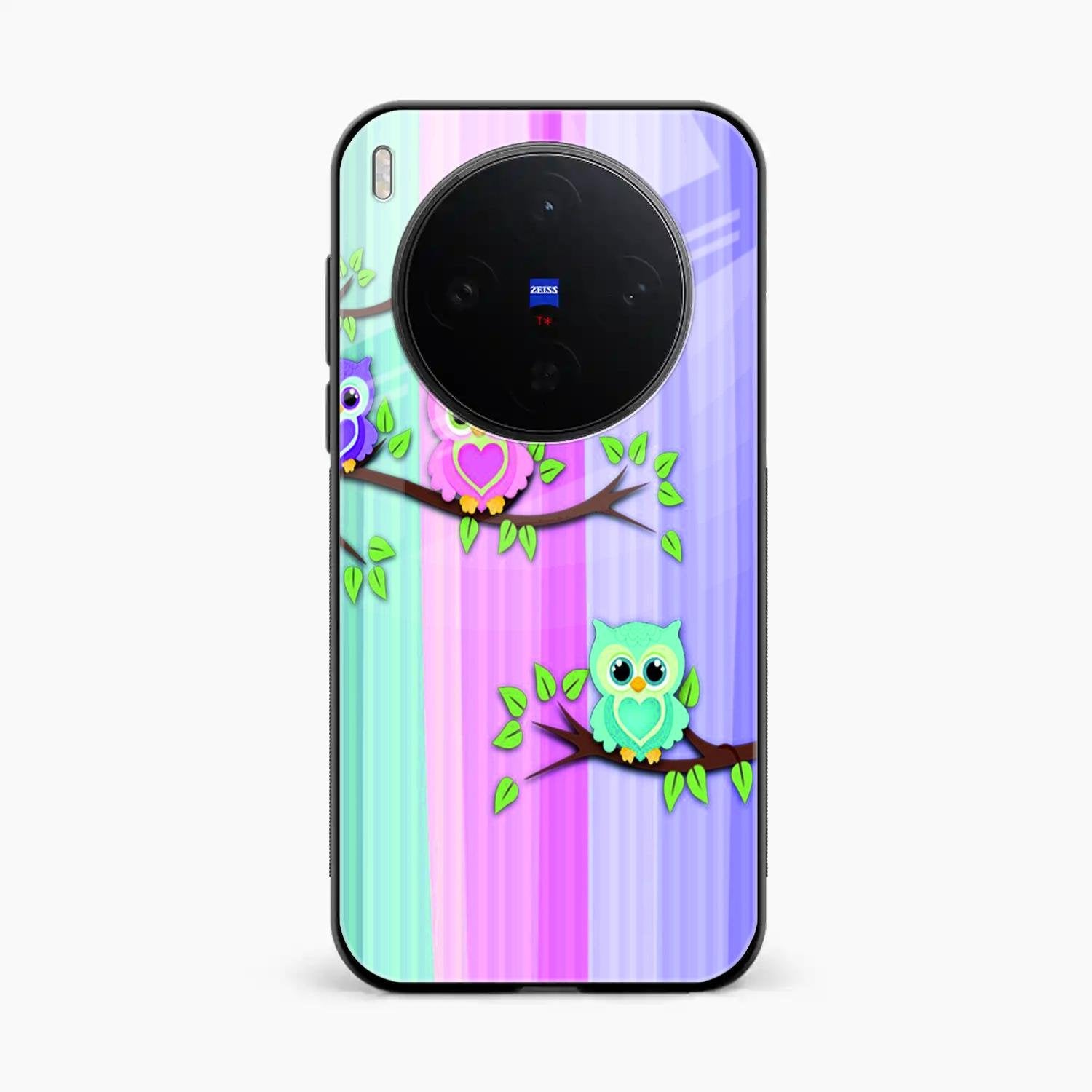 Owl Glossy Metal Case Cover For Vivo X300 5G