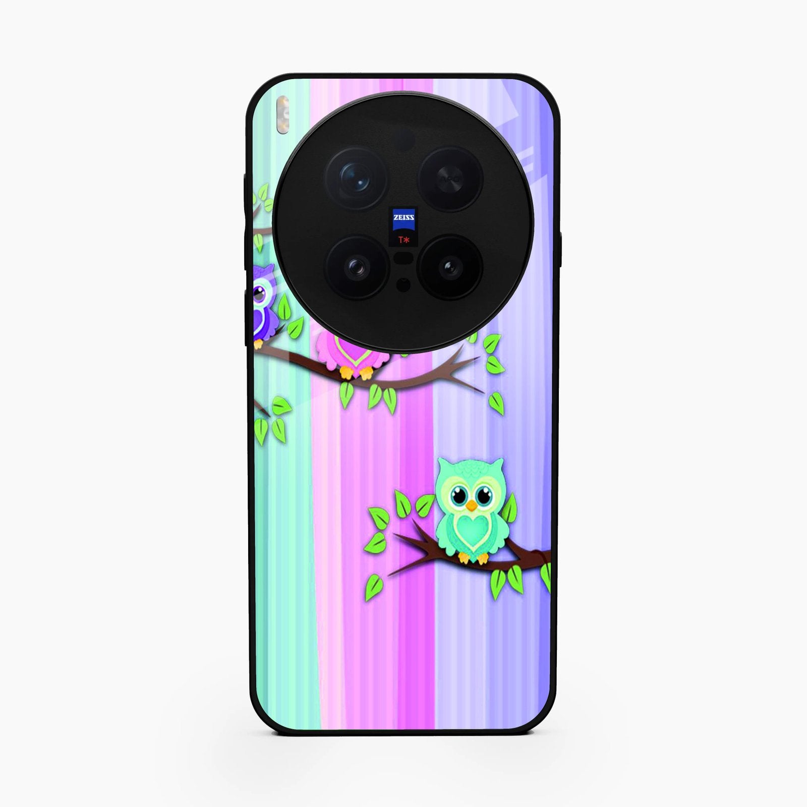 Owl Glossy Metal Case Cover For Vivo X300 Pro 5G