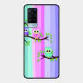 Owl Glossy Metal Case Cover For Vivo X60 5G