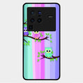 Owl Glossy Metal Case Cover For Vivo X80 Pro 5G