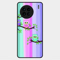 Owl Glossy Metal Case Cover For Vivo X90 5G