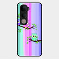 Owl Glossy Metal Case Cover For Vivo Y400 5G